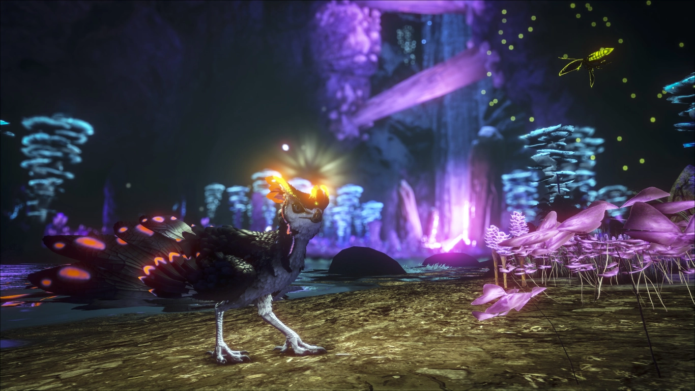 Resources in ARK Aberration: red/blue gems and Element Ore in deep, radiant zones
