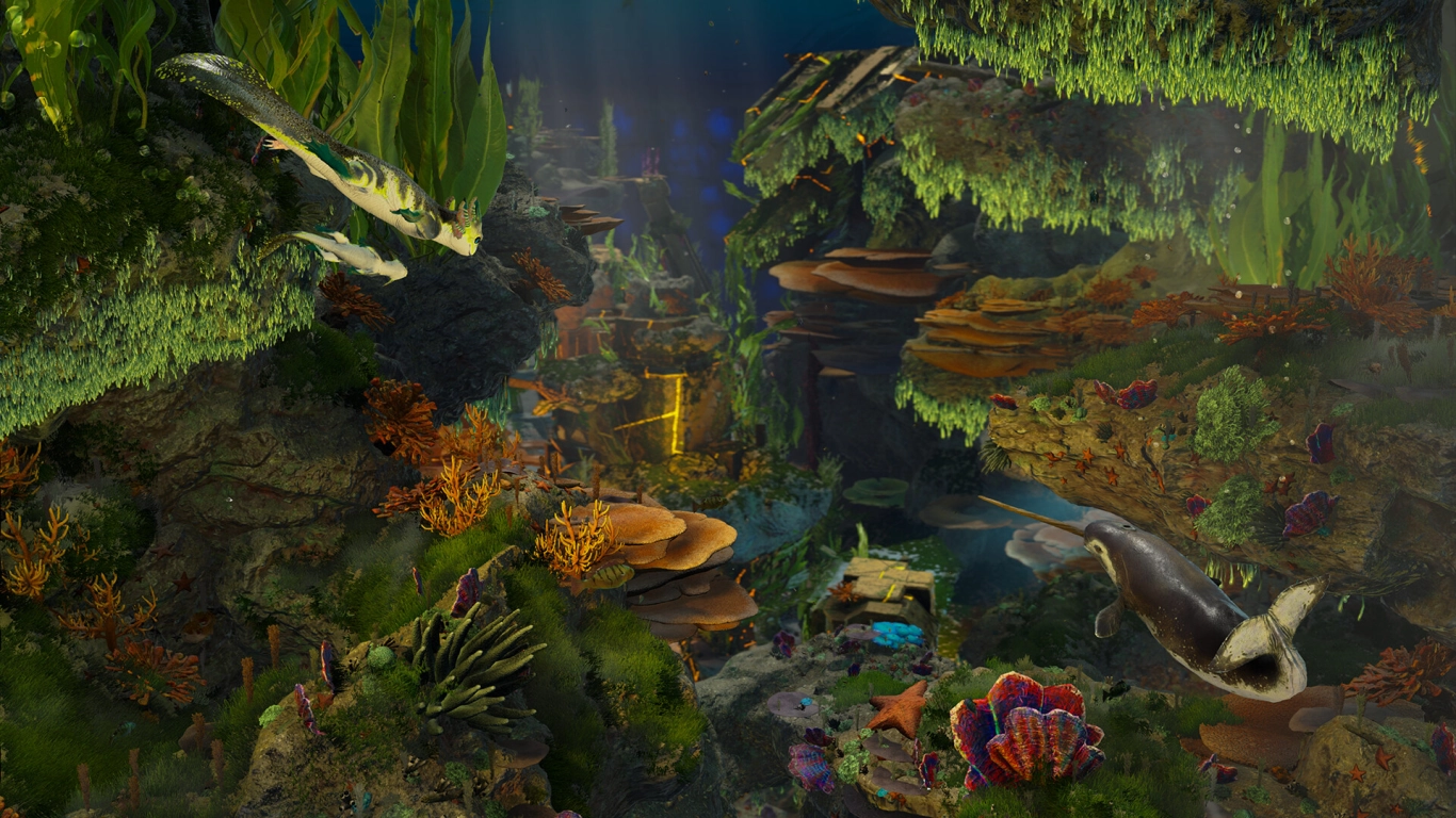 Atmosphere and sound in ARK: Aquatica – bioluminescence, particles, and the silence of the deep