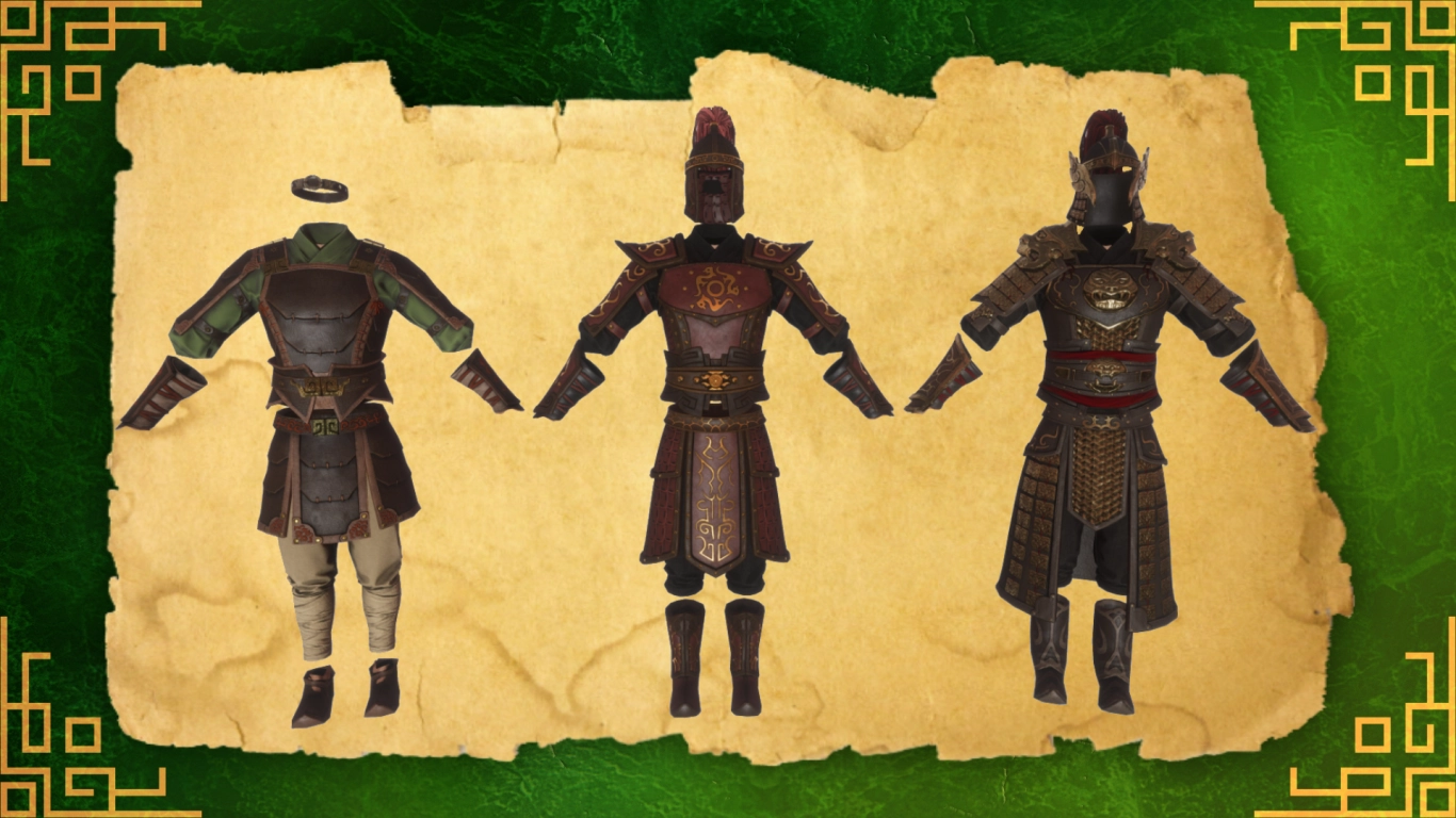 Khitan weapons and armor in the Conan Exiles Imperial East Pack