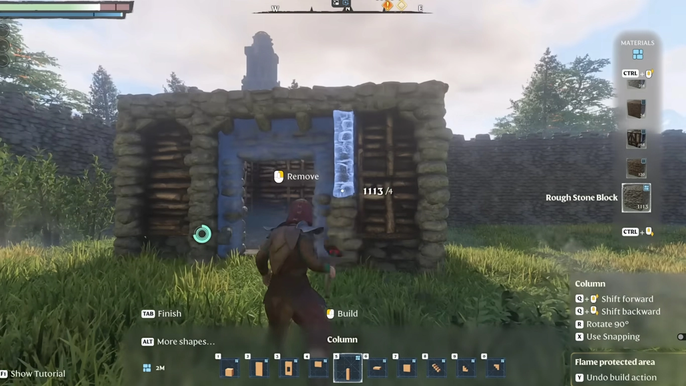 Build walls, stairs, windows, and doors for your Enshrouded house layout