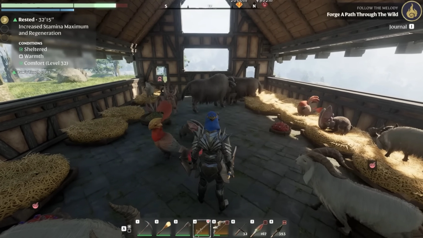 Breeding: multiply animals and raise babies in Enshrouded