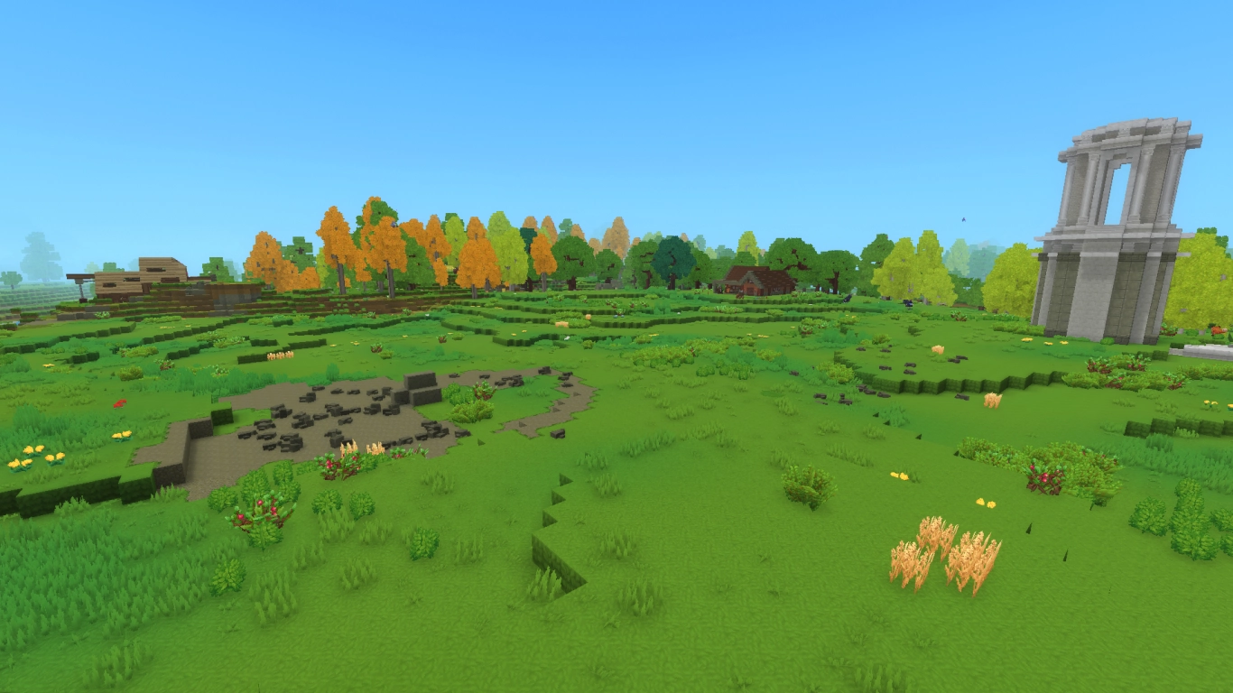 Hytale Emerald Wilds wide plains ideal for farm and base