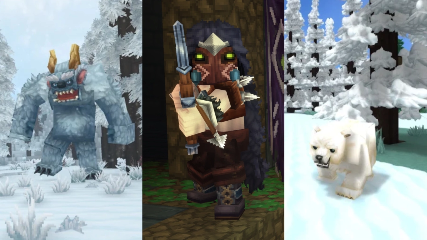 Hytale Zone 3 ice biomes: Fighting Outlanders, polar bears, snow leopards, and the yeti