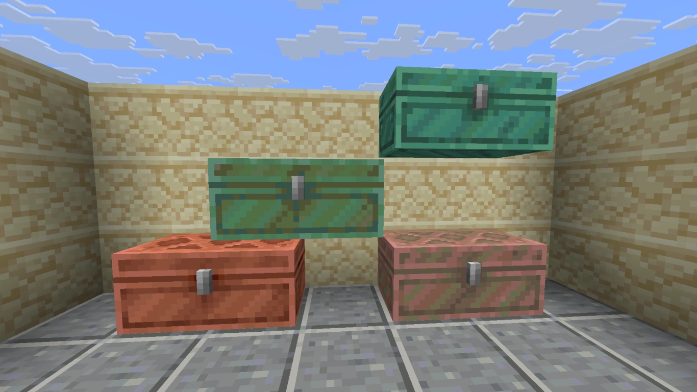 Copper chest crafting, properties, and uses in Minecraft