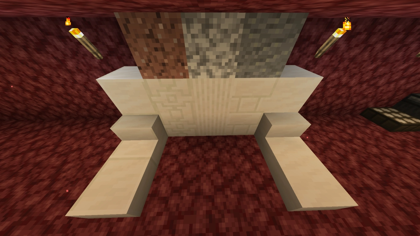 Quartz blocks and variants in Minecraft for modern and Roman builds