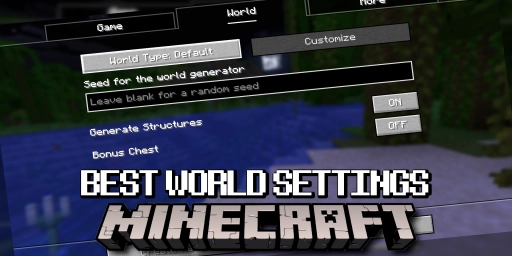 Create a new Minecraft world: best settings and world types