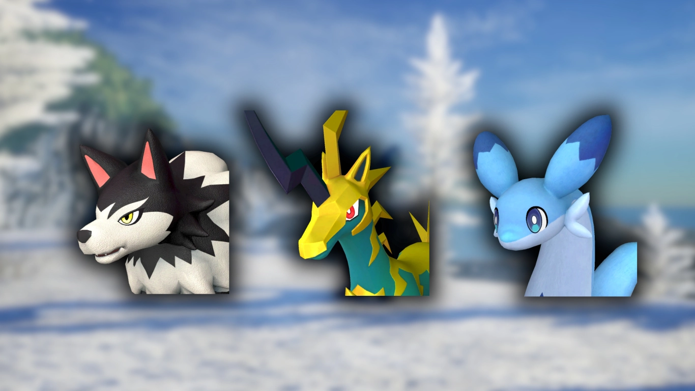 Palworld early-game mounts overview: Direhowl, Chillet and Univolt
