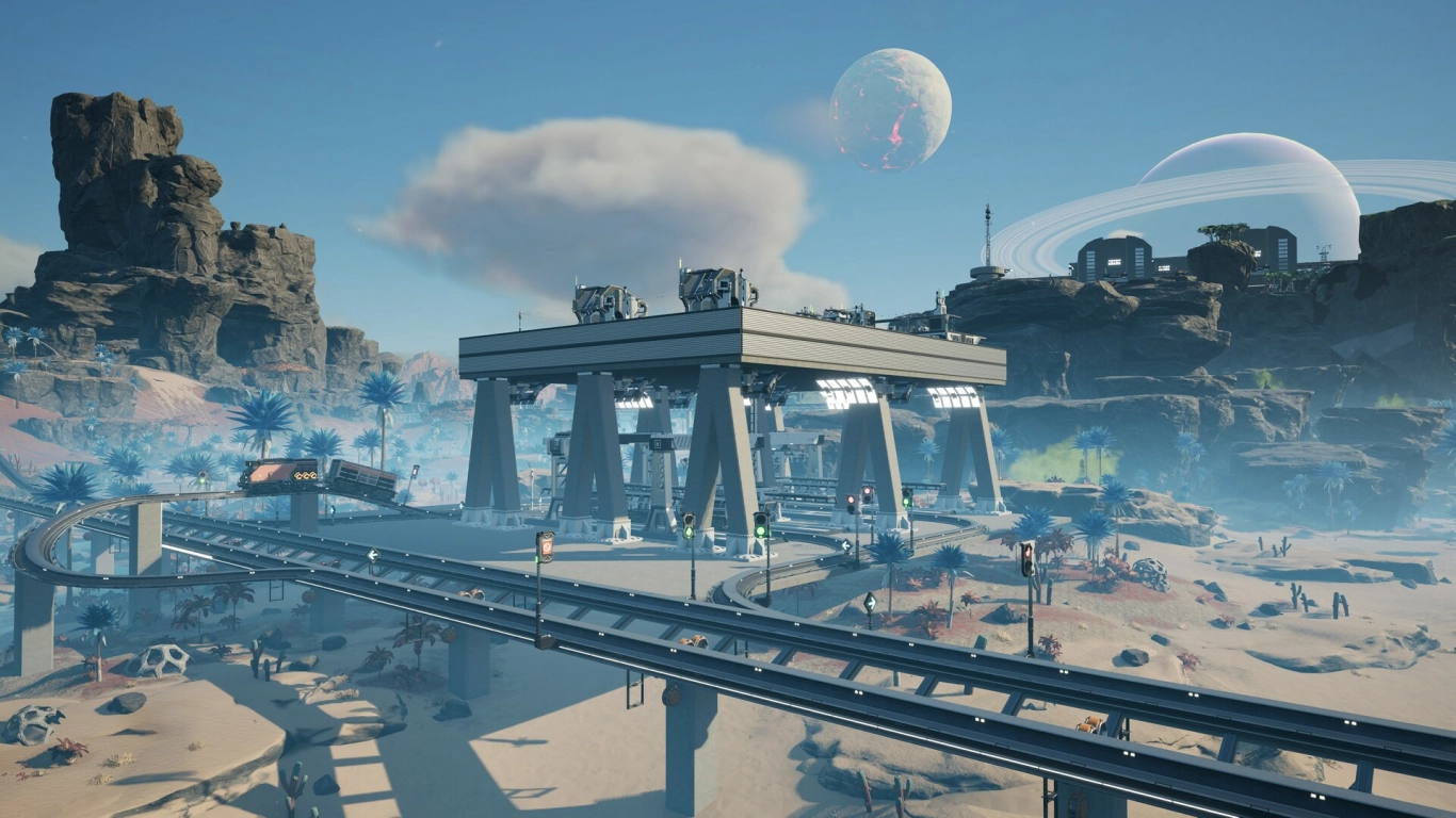 Satisfactory gameplay: automation and base-building on an alien planet