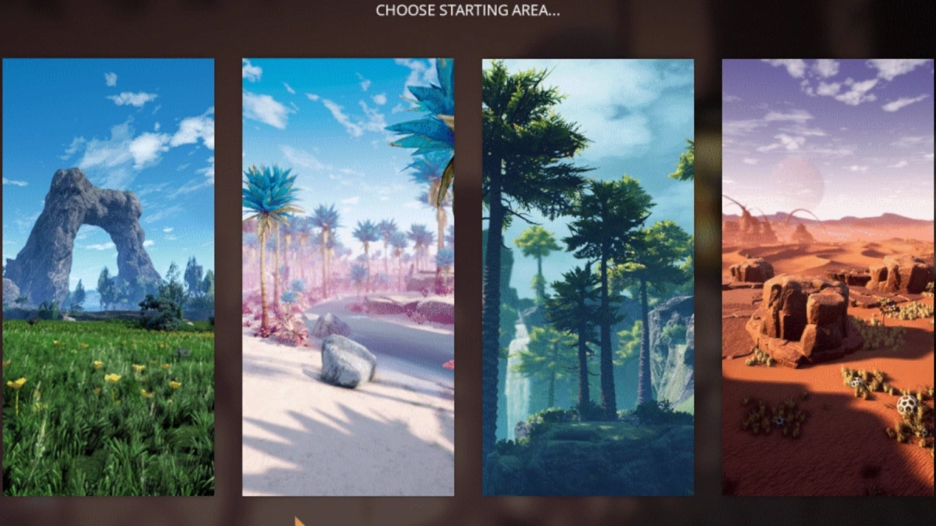 Choose your Satisfactory spawn in the Grass Fields or Rocky Desert