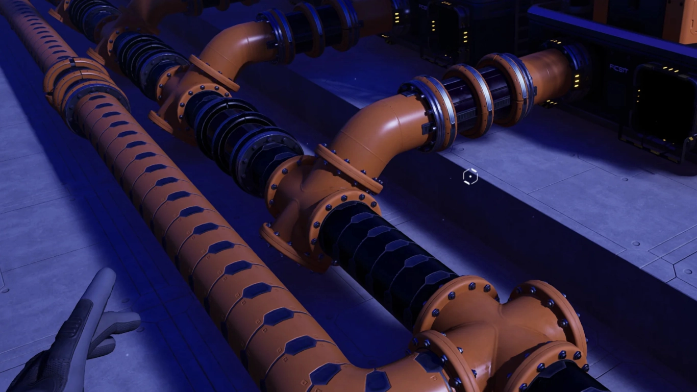 Satisfactory Pipeline Mk 2 higher throughput pipes and pumps
