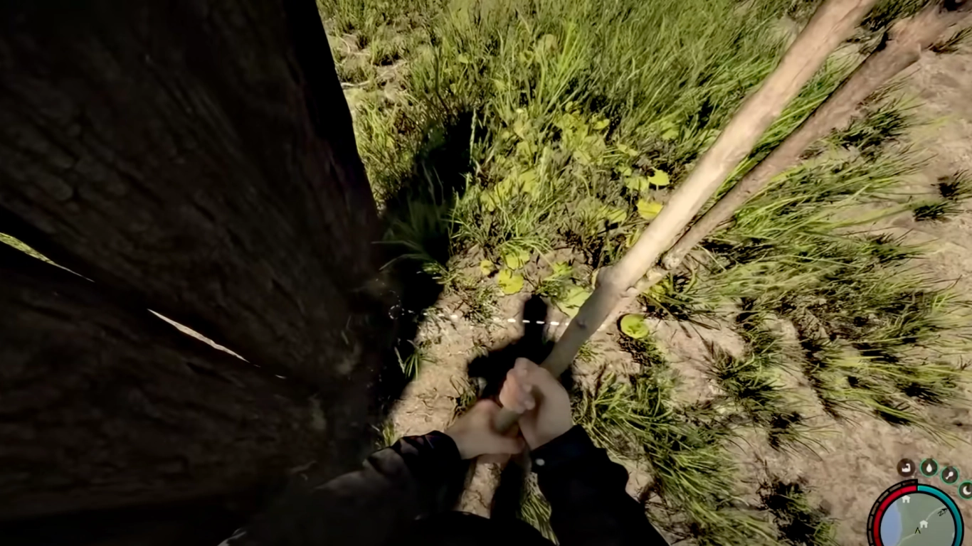 Sons of the Forest spikes embedded in base walls for defense
