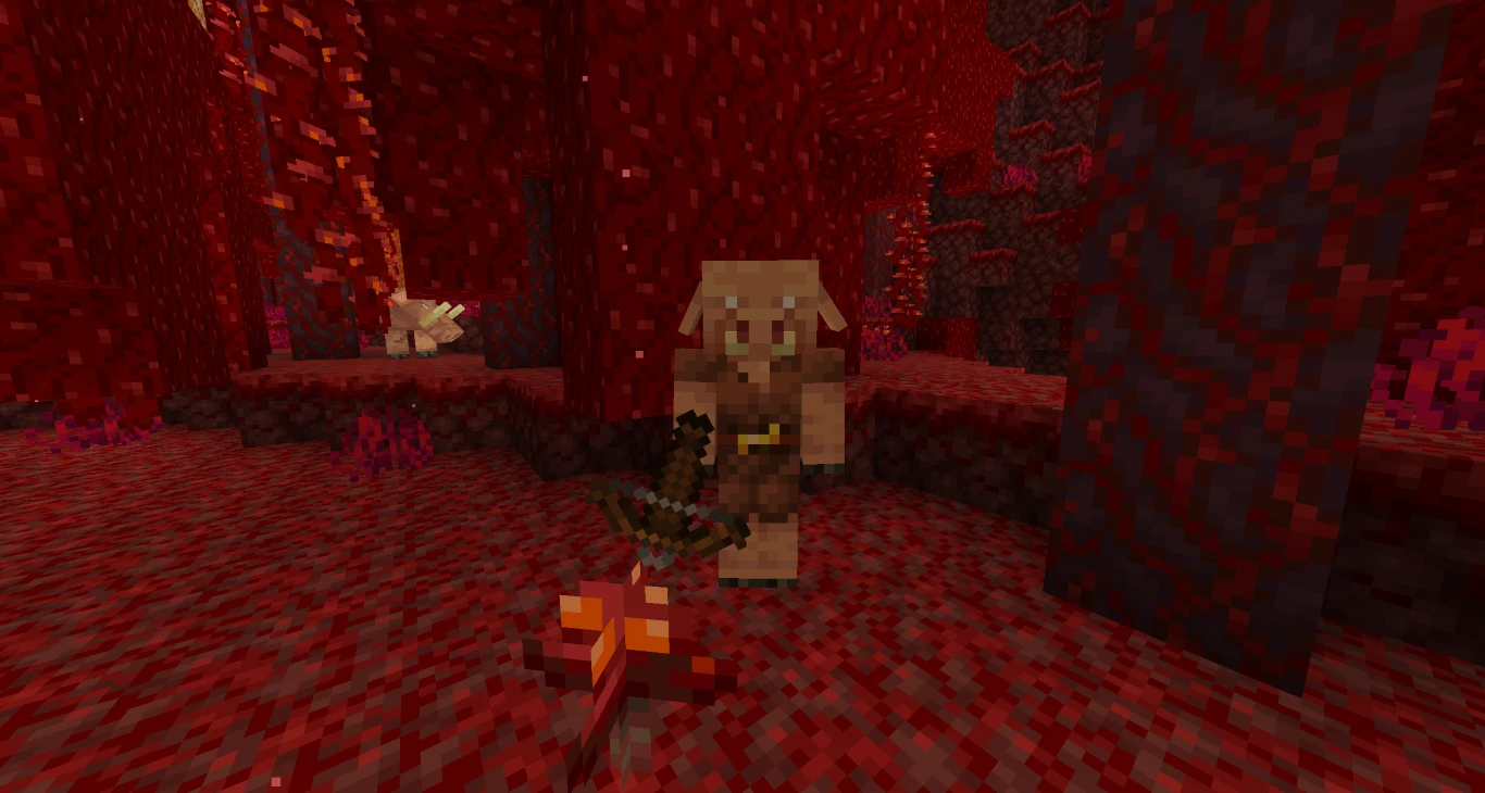 Minecraft trading with Piglins 1