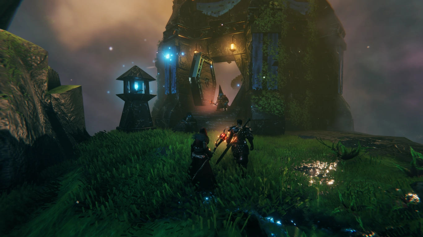 Valheim Mistlands building: carapace elements and jute decorations