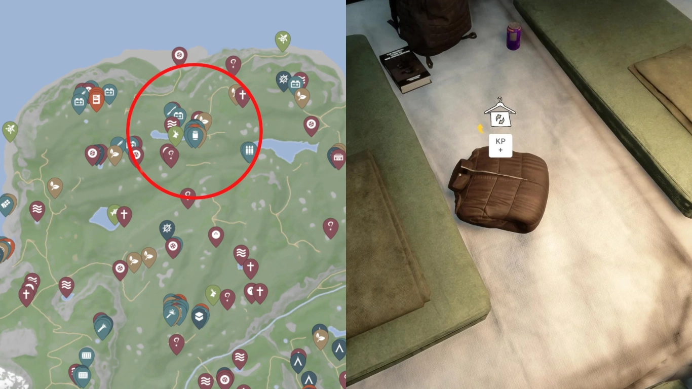 Winter jacket location on the golf course in the northeast of the island