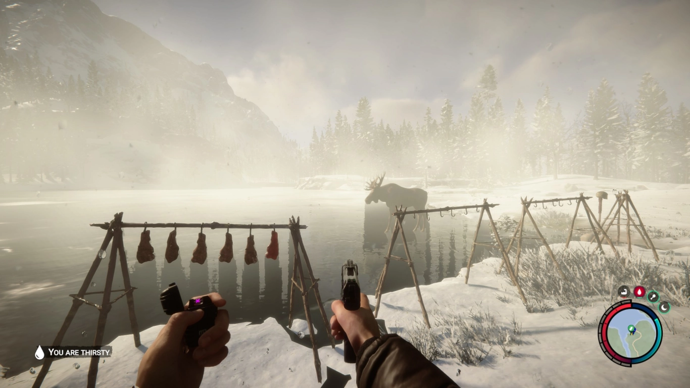 Food and water in winter: rivers, fishing, and cooking