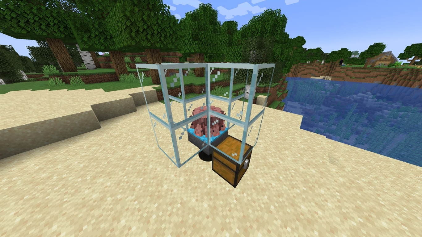 Automatic farm for armadillo horn shields in Minecraft